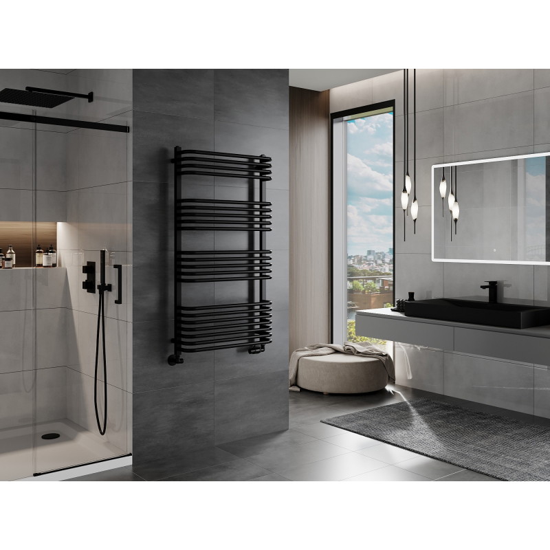 Mexen Apollo kúpeľňový radiátor 1210 x 650 mm, 713 W, čierny - W117-1210-650-00-70