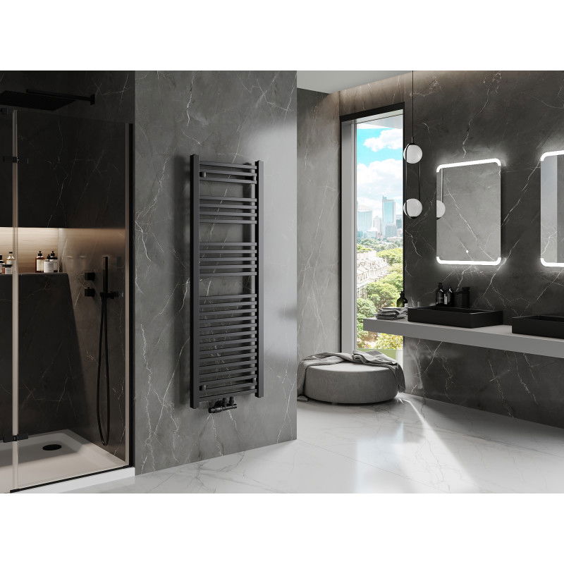 Mexen Pluton radiátor do kúpeľne 1450 x 500 mm, 721 W, čierny - W106-1450-500-00-70
