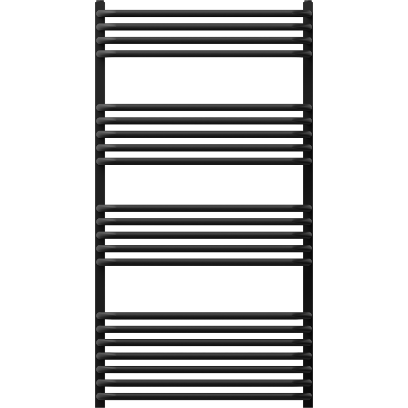 Mexen Apollo radiátor do kúpeľne 1210 x 650 mm, 713 W, čierny - W117-1210-650-00-70