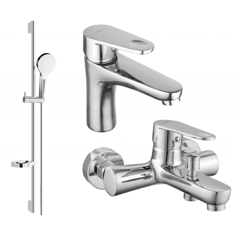 Mexen Kama DS05 vaňový set, chróm - 72503DS05-00