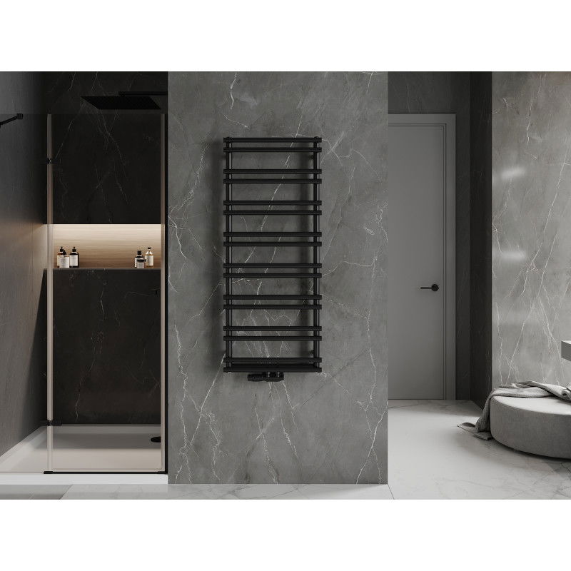 Mexen Saturn kúpeľňový radiátor 1200 x 500 mm, 409 W, čierny - W108-1200-500-00-70