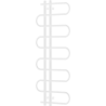 Mexen Kiso dekoratívny kúpeľňový radiátor 1250 x 500 mm, 256 W, biely - W114-1250-500-00-20
