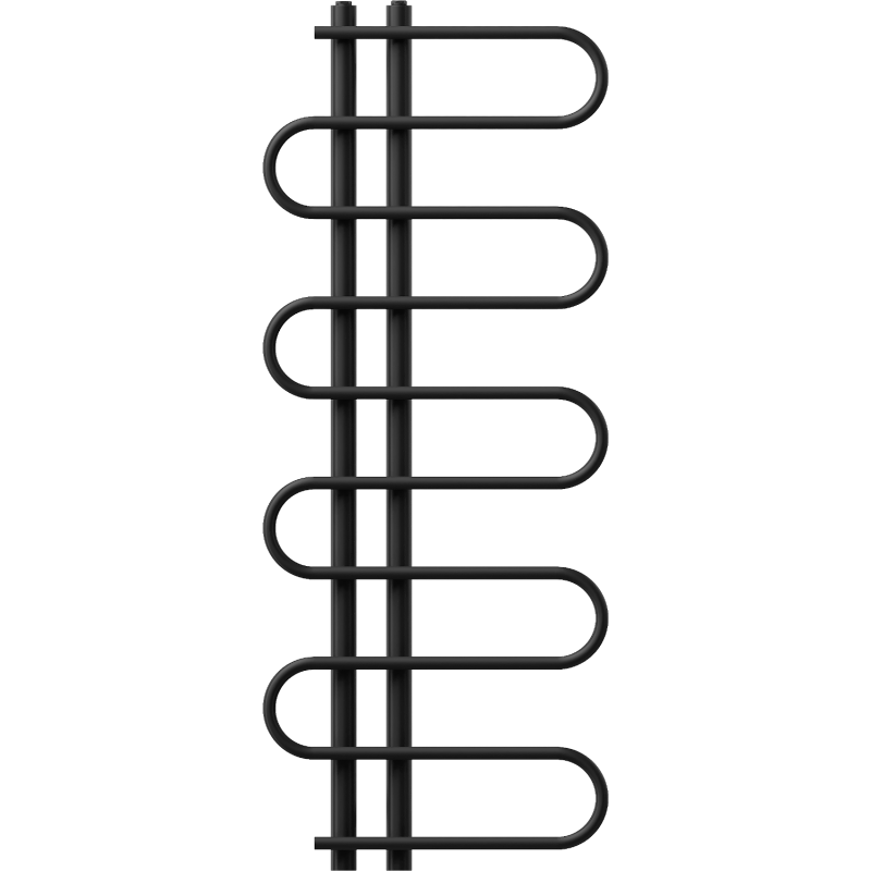 Mexen Kiso dekoratívny kúpeľňový radiátor 1250 x 500 mm, 256 W, čierny - W114-1250-500-00-70