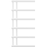 Mexen Jukon dekoratívny kúpeľňový radiátor 988 x 500 mm, 461 W, biely - W116-0988-500-00-20