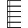 Mexen Jukon dekoratívny kúpeľňový radiátor 988 x 500 mm, 461 W, čierny - W116-0988-500-00-70