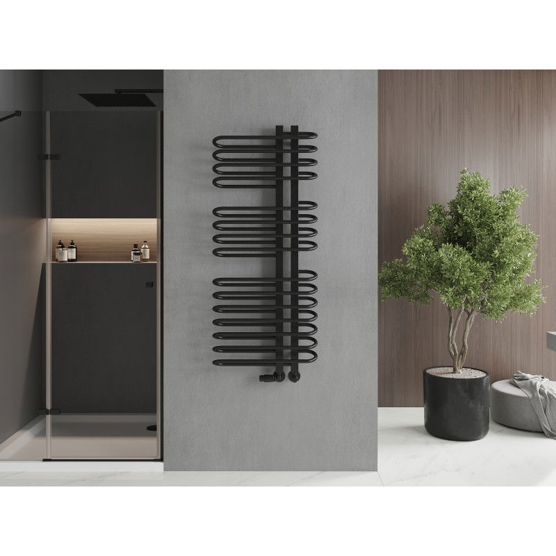 Mexen Ops kúpeľňový radiátor 1300 x 550 mm, 694 W, čierny - W122-1300-550-00-70