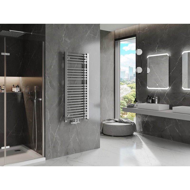 Mexen Pluton kúpeľňový radiátor 1200 x 500 mm, 493 W, chróm - W106-1200-500-00-01