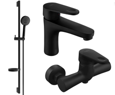 Mexen Kama DS75 sprchová sada, čierna - 72504DS75-70