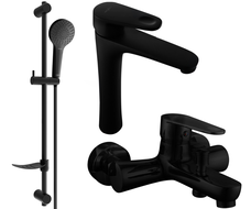 Mexen Kama DF05 kúpeľňová súprava, čierna - 72513DF05-70