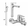 Mexen Kama DS75 vaňový set, chróm - 72513DS75-00