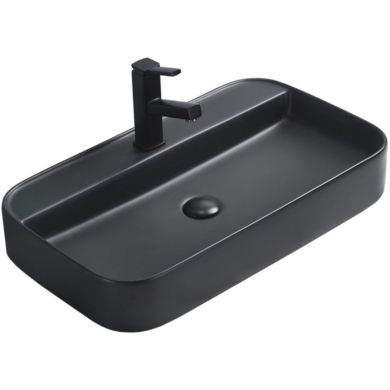 Mexen Sofia umývadlo na dosku 70 x 40 cm, čierny mat - 22157085