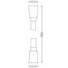 Mexen sprchová hadica 125 cm, čierna - 79425-70
