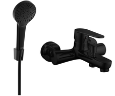 Mexen Kama R05 vaňová batéria so sprchovou súpravou, čierna - 7253R05-70