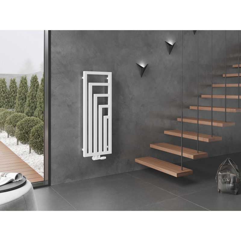 Mexen Alaska dekoratívny radiátor 1216 x 440 mm, 542 W, biely - W205-1216-440-00-20