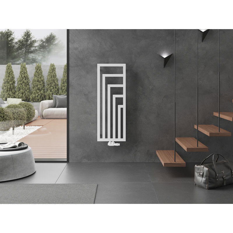 Mexen Alaska dekoratívny radiátor 1216 x 440 mm, 542 W, biely - W205-1216-440-00-20