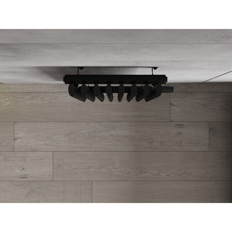 Mexen Atlanta dekoratívny radiátor 1200 x 405 mm, 646 W, čierny - W211-1200-405-00-70