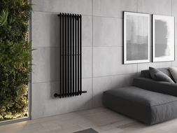 Mexen Atlanta dekoratívny radiátor 1500 x 460 mm, 894 W, Čierna - W211-1500-460-00-70