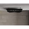 Mexen Atlanta dekoratívny radiátor 1500 x 460 mm, 894 W, čierny - W211-1500-460-00-70