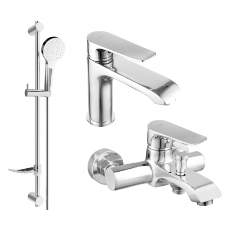 Mexen Pecos DF05 vaňový set, chróm - 72703DF05-00