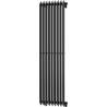 Mexen Atlanta dekoratívny radiátor 1500 x 460 mm, 894 W, čierny - W211-1500-460-00-70