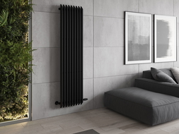 Mexen Aurora dekoratívny radiátor 1800 x 450 mm, 1347 W, Čierna - W212-1800-450-00-70