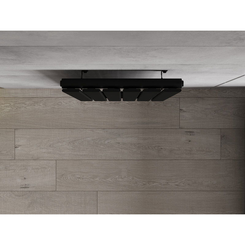 Mexen Boston dekoratívny radiátor 1200 x 452 mm, 611 W, čierny - W213-1200-452-00-70