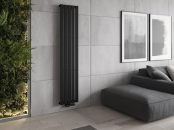 Mexen Boston dekoratívny radiátor 1800 x 376 mm, 740 W, čierny - W213-1800-376-01-70