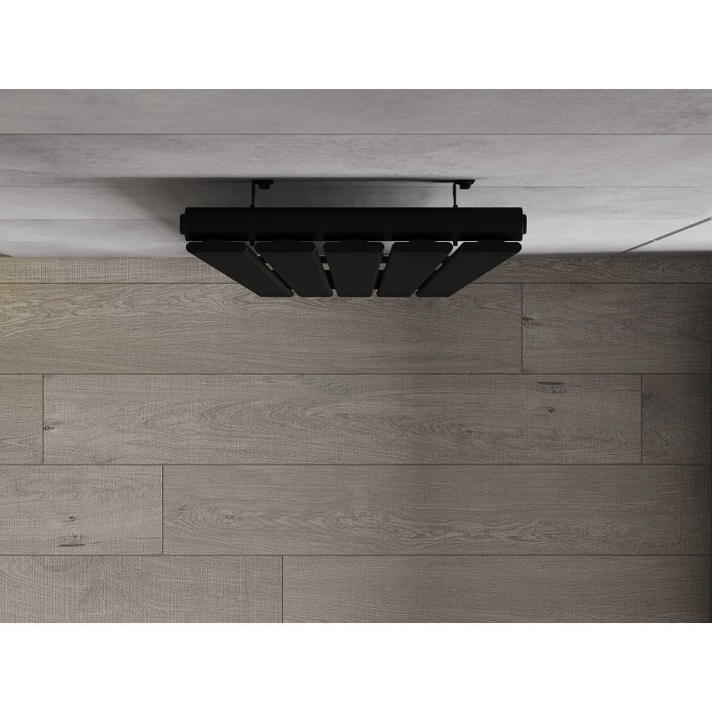 Mexen Boston dekoratívny radiátor 1800 x 376 mm, 740 W, čierny - W213-1800-376-01-70