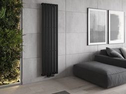 Mexen Boston dekoratívny radiátor 1800 x 452 mm, 888 W, Čierna - W213-1800-452-00-70