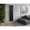 Mexen Dallas dekoratívny radiátor 1600 x 360 mm, 1039 W, čierny - W214-1600-360-00-70