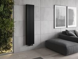 Mexen Dallas dekoratívny radiátor 1600 x 360 mm, 1039 W, Čierna - W214-1600-360-00-70