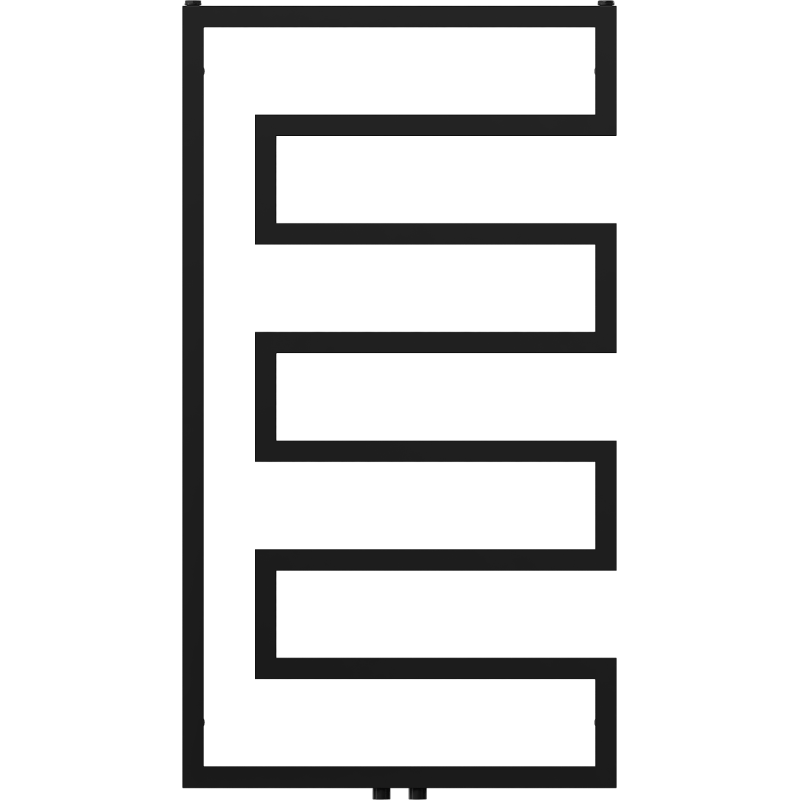 Mexen Floryda dekoratívny radiátor 1080 x 600 mm, 358 W, čierny - W206-1080-600-00-70