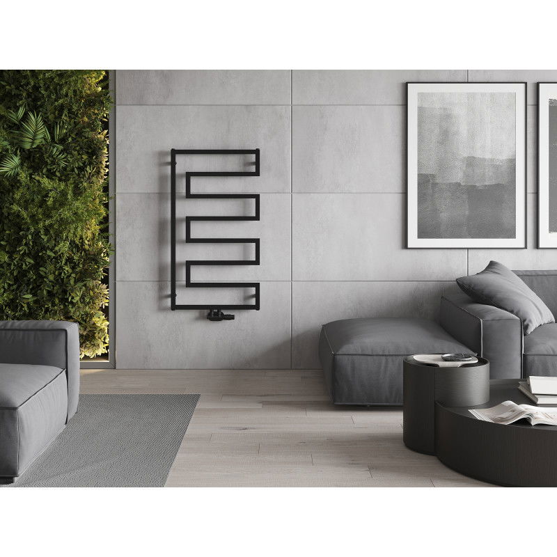 Mexen Floryda dekoratívny radiátor 1080 x 600 mm, 358 W, čierny - W206-1080-600-00-70