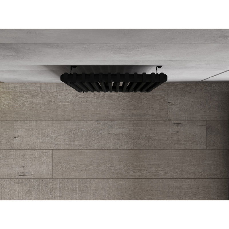 Mexen Kansas dekoratívny radiátor 1200 x 420 mm, 842 W, čierny - W204-1200-420-00-70