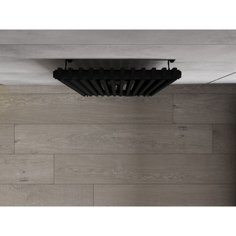 Mexen Kansas dekoratívny radiátor 1800 x 420 mm, 1242 W, čierny - W204-1800-420-00-70