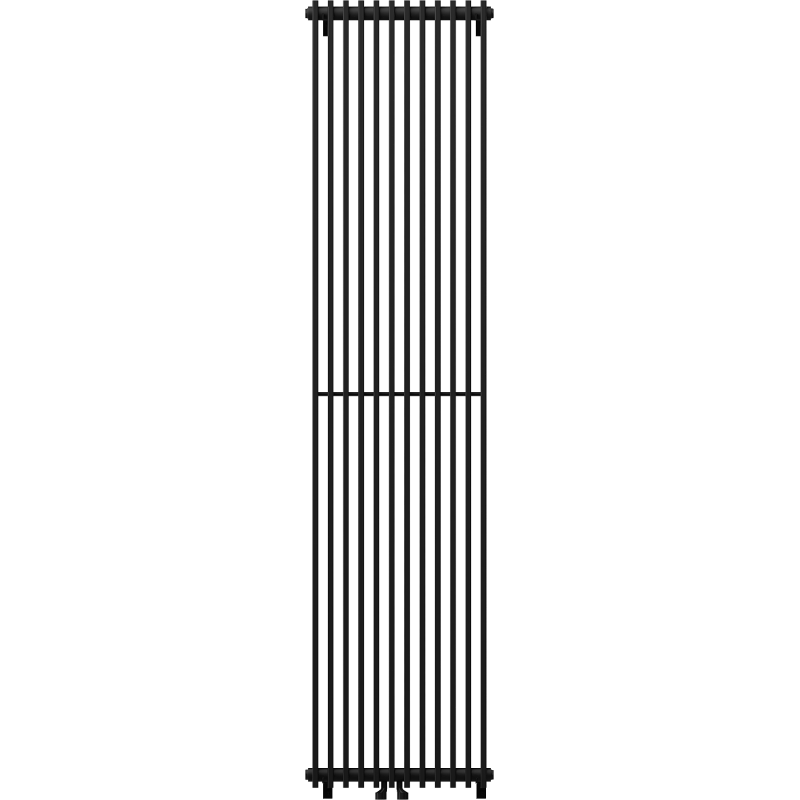 Mexen Kansas dekoratívny radiátor 1800 x 420 mm, 1242 W, čierny - W204-1800-420-00-70