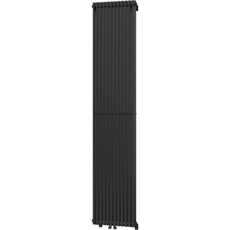Mexen Kansas dekoratívny radiátor 1800 x 420 mm, 1242 W, čierny - W204-1800-420-00-70