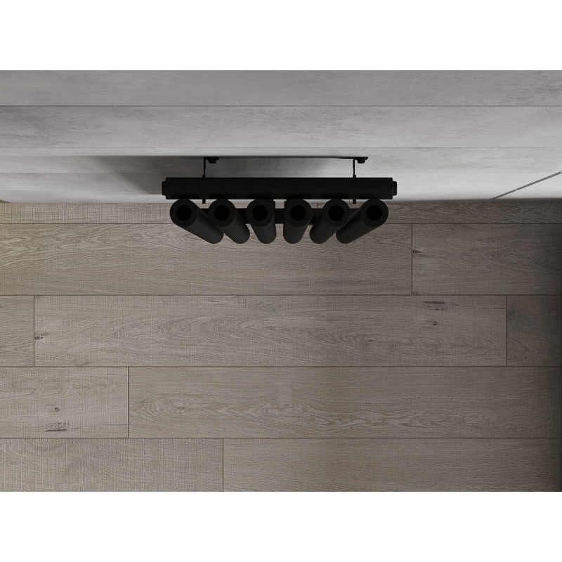 Mexen Nevada dekoračný radiátor 1200 x 360 mm, 483 W, čierny - W201-1200-360-00-70