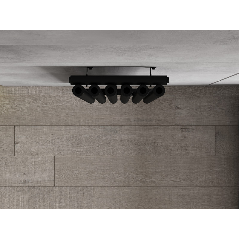 Mexen Nevada dekoratívny radiátor 1200 x 360 mm, 483 W, čierny - W201-1200-360-00-70