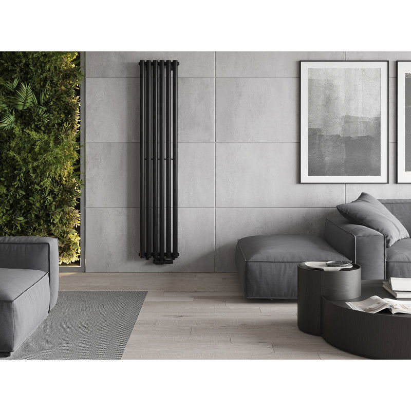 Mexen Nevada dekoratívny radiátor 1800 x 360 mm, 705 W, čierny - W201-1800-360-00-70