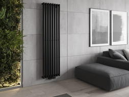 Mexen Nevada dekoratívny radiátor 1800 x 480 mm, 940 W, Čierna - W201-1800-480-00-70