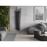 Mexen Omaha dekoratívny radiátor 1800 x 420 mm, 655 W, čierny - W208-1800-420-00-70