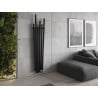 Mexen Omaha dekoratívny radiátor 1800 x 420 mm, 655 W, čierny - W208-1800-420-00-70