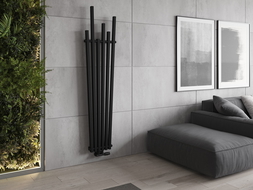 Mexen Omaha dekoratívny radiátor 1800 x 420 mm, 655 W, Čierna - W208-1800-420-00-70