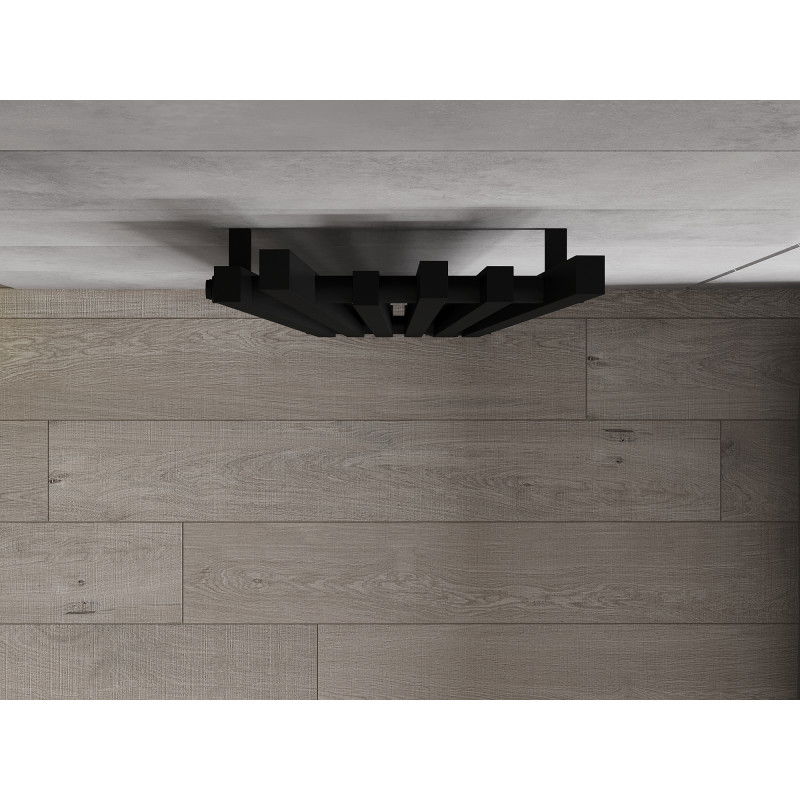 Mexen Omaha dekoratívny radiátor 1800 x 420 mm, 655 W, čierny - W208-1800-420-00-70