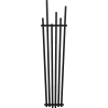 Mexen Omaha dekoratívny radiátor 1800 x 420 mm, 655 W, Čierna - W208-1800-420-00-70