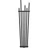 Mexen Omaha dekoratívny radiátor 1800 x 420 mm, 655 W, čierny - W208-1800-420-00-70