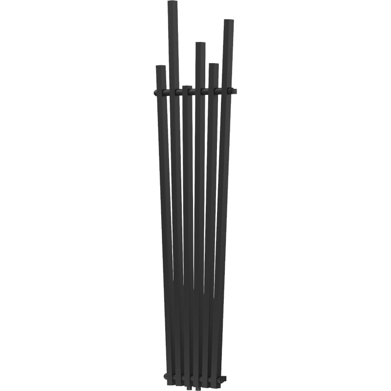 Mexen Omaha dekoratívny radiátor 1800 x 420 mm, 655 W, čierny - W208-1800-420-00-70