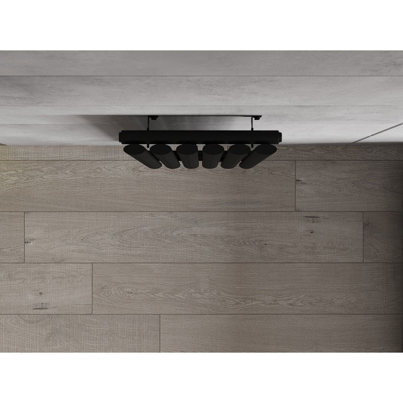 Mexen Oregon dekoratívny radiátor 1200 x 360 mm, 417 W, čierny - W202-1200-350-00-70