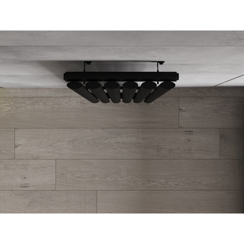 Mexen Oregon dekoratívny radiátor 1800 x 360 mm, 604 W, čierny - W202-1800-350-00-70